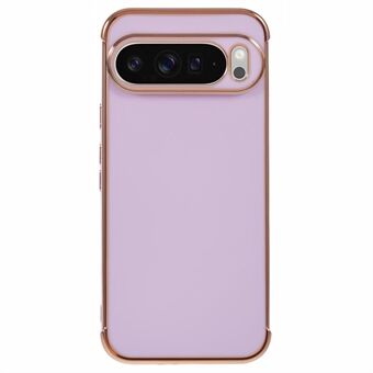 Til Google Pixel 9 Pro XL Etui Elektroplateret Ramme TPU Blødt Telefon Cover