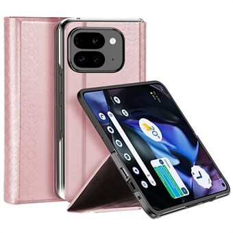 DUX DUCIS Bril Series til Google Pixel 9 Pro Fold 5G Etui Læder+PC Stativ Telefon Cover