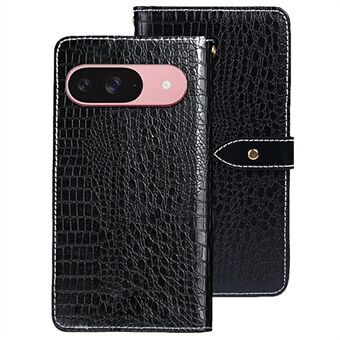 IDEWEI Til Google Pixel 9 Pro / Pixel 9 Cover Krokodille Tekstur PU Læder Flip Telefon Cover