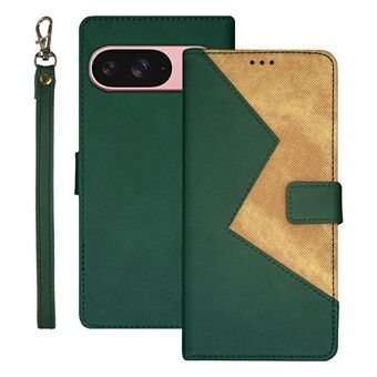 IDEWEI For Google Pixel 9 / 9 Pro Etui Kortlommer Sammensat Farve Læder Telefon Cover