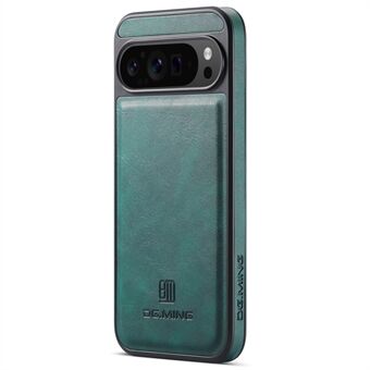 DG.MING Til Google Pixel 9 Pro XL Etui Anti-Fald Læderbeklædt PC+TPU Telefonbagside Cover