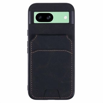 SUTENI H02 Til Google Pixel 8a Etui Kortlommer Standfunktion Litchi Tekstur Læder+TPU Cover