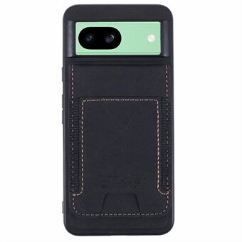 SUTENI H17 Til Google Pixel 8a Magnetisk Etui Kortlommer Læder+TPU Støttefunktion Telefon Cover