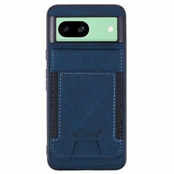 SUTENI H17 Til Google Pixel 8a Magnetisk Etui Kortpladser Læder+TPU Støttestativ Telefon Cover