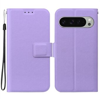 Til Google Pixel 9 Pro / Pixel 9 Etui Ultra-Tyndt PU Læder + TPU Telefon Cover med Kortholder