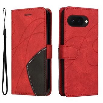 Til Google Pixel 9a etui farvesplittet læder telefon cover tegnebogsstand