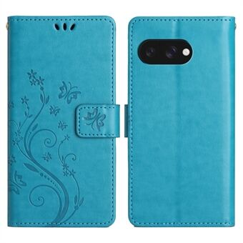 Til Google Pixel 9a Etui PU Læder Telefon Tegnebog Cover med Rem