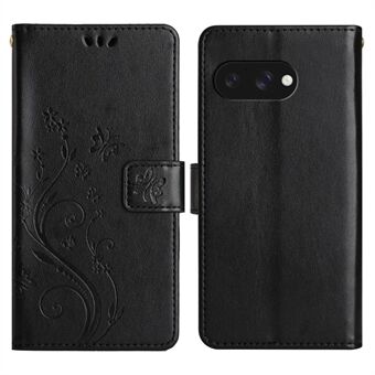 Til Google Pixel 9a Etui PU Læder Telefon Tegnebog Cover med Strop