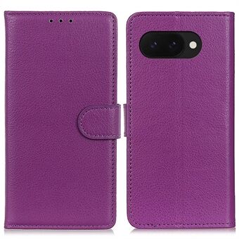 Til Google Pixel 9a Pung Etui PU Læder Telefoncover Litchi Struktur