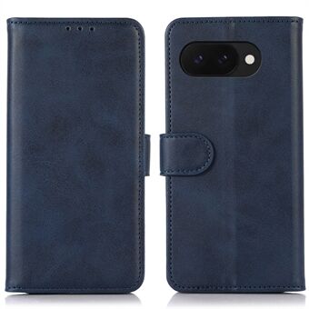 Til Google Pixel 9a Etui med Læderlook i Koskind Tekstur, Wallet Cover med Standfunktion