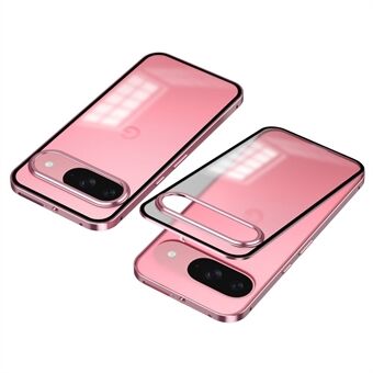 Til Google Pixel 9 / Pixel 9 Pro Mat Etui Aluminiumlegering + PC Telefoncover Pop-Up Snap Lås