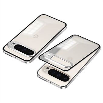 Til Google Pixel 9 Pro XL Mat Etui Aluminiumlegering+PC Telefon Cover Pop-Up Snaplås