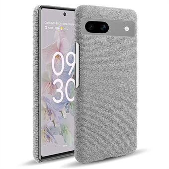 Til Google Pixel 7a Non-slip Slim Smartphone Etui Solid Farve Anti-ridse Hård PC+Stof Telefon Cover