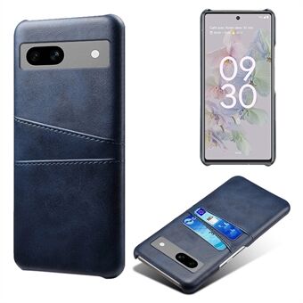 Til Google Pixel 7a Mobiltelefon Cover Kortholder Plastik + PU Læder Anti-fald Telefonetui