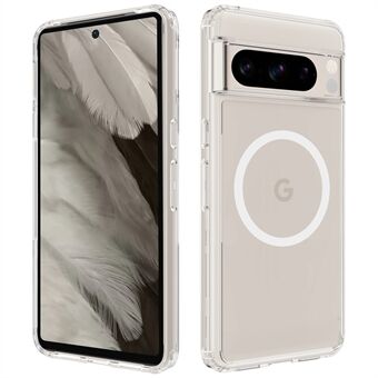 Til Google Pixel 8 Pro Etui Akryl+TPU Transparent Telefoncover Kompatibel med MagSafe