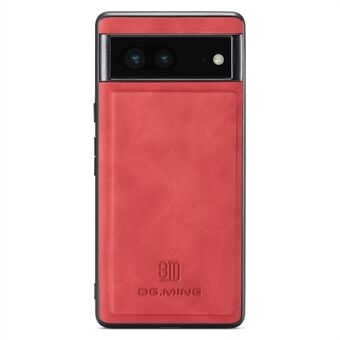 DG.MING PC+TPU+PU Cover til Google Pixel 6a Slank Etui Anti-Fald Beskyttende Telefon Etui