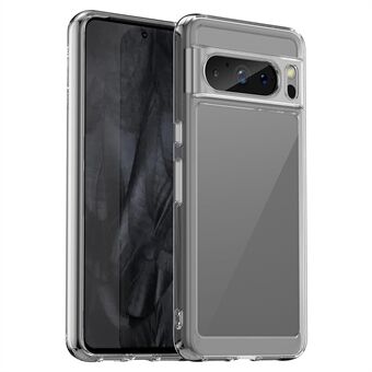 For Google Pixel 8 Pro-etui Transparent TPU+Akryl telefoncovers (Stort baglinsehul)