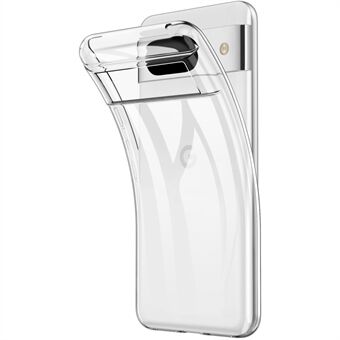 Til Google Pixel 8 TPU-etui Fingeraftryksfri Transparent Telefon Bagcover