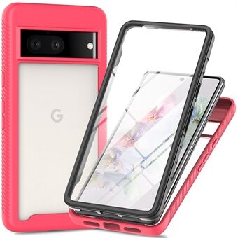 Til Google Pixel 8-etui Stødsikkert TPU+PC-telefonbagcover med PET-skærmfilm