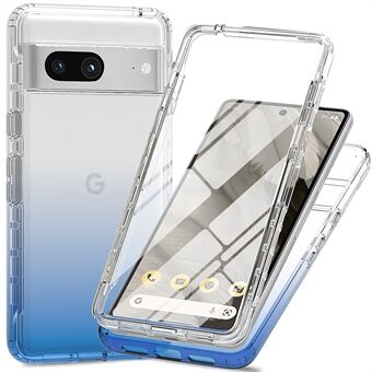 For Google Pixel 8-etui - gradient PC+TPU-telefoncover med PET-skærmbeskytter