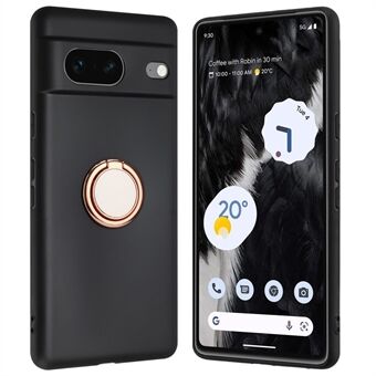 Til Google Pixel 8a Case Faldsikker Mat TPU Telefoncover Ring Kickstand Skal