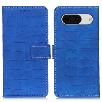 Til Google Pixel 8a-etui i krokodilletextur med telefoncover og pungstøtte