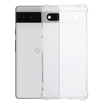 For Google Pixel 6a klar sag forstærket med fire hjørner telefon TPU-cover.