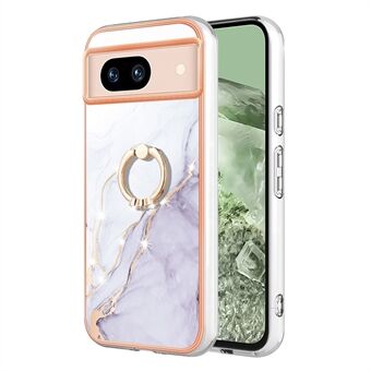 YB IMD-serie-10 til Google Pixel 8a Mobiltelefonetui Anti-drop Ring Kickstand IMD TPU-cover