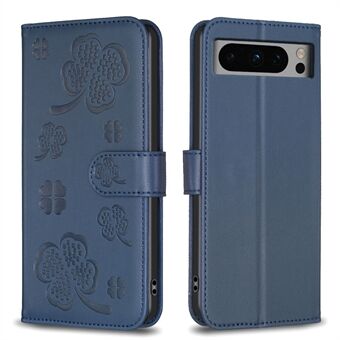 Til Google Pixel 8 Pro Clover Pattern Case Wallet PU Leather Folio Phone Cover