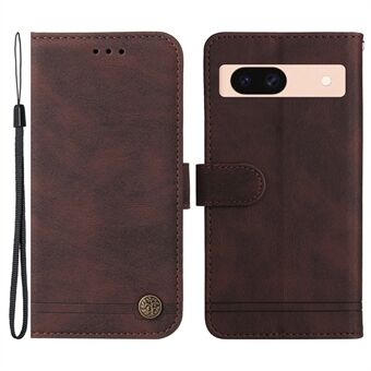 Til Google Pixel 8a Wallet Case Skin-Feel Phone PU Læder Cover