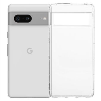 For Google Pixel 7 5G Transparent TPU Cover Phone Case Airbag Beskyttelse (Stor Bagkamera Hul)