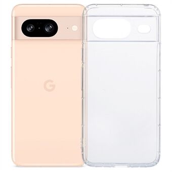 For Google Pixel 8 TPU Case Airbag Beskyttelse Gennemsigtig Telefon Cover (Præcis Linselåg)