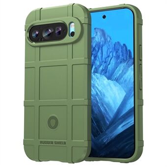 Til Google Pixel 9 / Pixel 9 Pro Tilfælde Blød TPU Telefon Bagcover Firkantet Gittertekstur