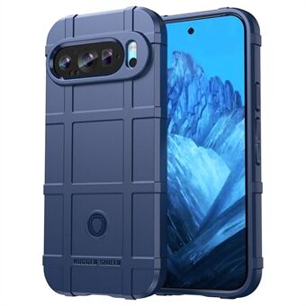 For Google Pixel 9 Pro XL TPU Etui Firkantet Gittertekstur Mobiltelefon Cover