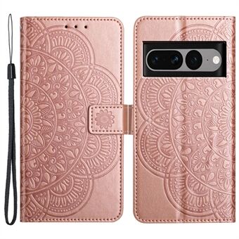 Til Google Pixel 7 Pro 5G-etui Magnetlukning PU-læder Telefoncover Mandala Blomst