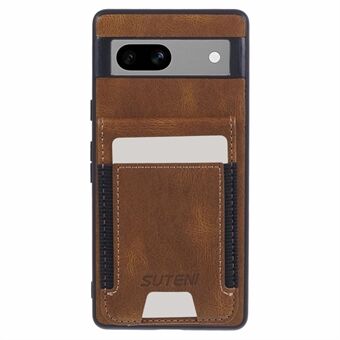 SUTENI H03 til Google Pixel 7a Antidrop Cover Kortholder PU+TPU Ståfunktion Telefon-etui