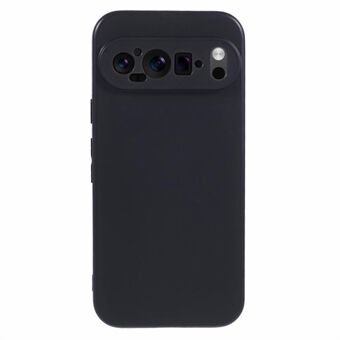 For Google Pixel 9 Pro Mobiltelefon Etui Blank TPU Drop Beskyttelse Cover (Præcise Linse Udstansninger) - Sort