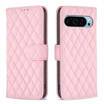 BINFEN COLOR BF Style-14 For Google Pixel 9 Pro XL Etui PU Læder Magnetisk Stødsikkert Folio Telefoncover