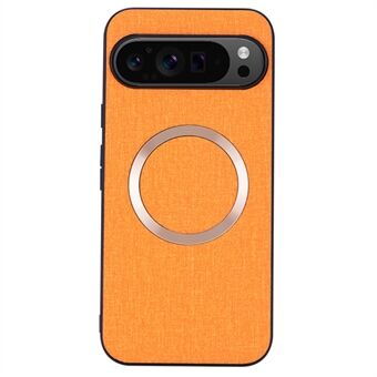 Til Google Pixel 9 Pro XL Cover TPU+Cloth Fall Protection Telefoncover Kraftfuld Magnet