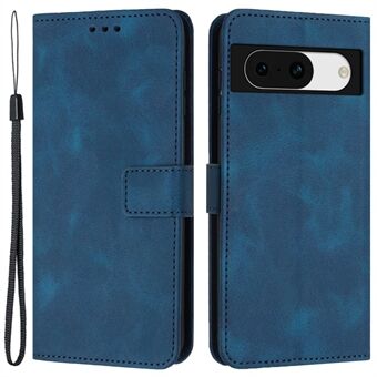 Til Google Pixel 8a-etuiet Wallet PU-læder telefondæksel med halsrem.