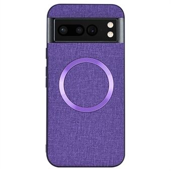 Til Google Pixel 8 Pro magnetisk etui, TPU + stof, smudsafvisende telefoncover.