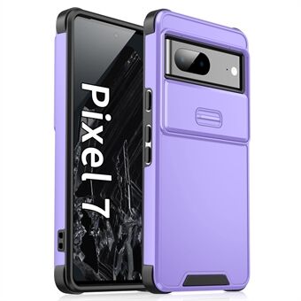 Til Google Pixel 7 5G Case Skyde Kamerabeskyttelse PC+TPU Stødsikker Mobiltelefon Dækning