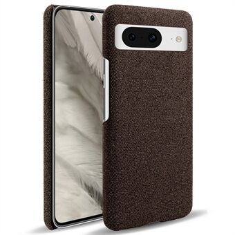 For Google Pixel 8-etui, solid farve stoftekstur hård PC-beskyttende telefoncover.