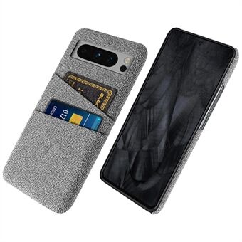 Til Google Pixel 8 Pro Cover Anti-Fald Stof+PC Telefon Shell med Dobbelt Kortholder