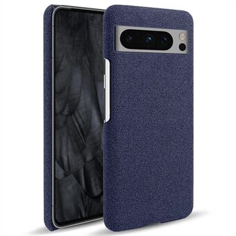 For Google Pixel 8 Pro-etui Solid farve stofklæde + PC-stødsikker telefoncover