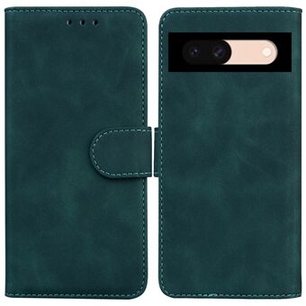 For Google Pixel 8a Telefonholder Etui Pung PU Læder Flip Ensfarvet Mobiltelefon Cover