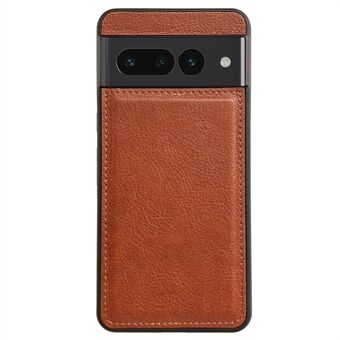 Til Google Pixel 7 Pro 5G etui Kalve-tekstur ridsefri læder+TPU bagside telefoncover