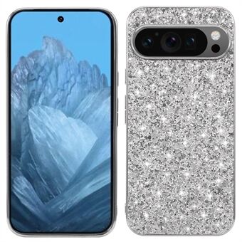 Til Google Pixel 9 / Pixel 9 Pro Case Pailletter Bling TPU+PC Cover Mobiltelefon Tilbehør Engros