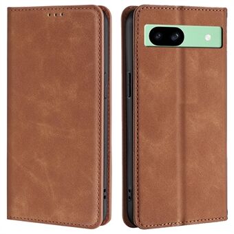 Til Google Pixel 8a Etui Skin-Touch PU Læder Kortholder Telefoncover