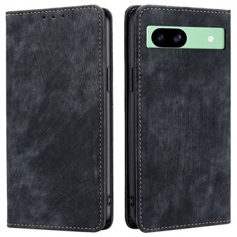 Til Google Pixel 8a Wallet Case RFID-blokering, stander i læder-telefonetui